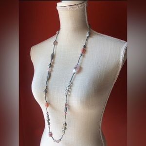SILPADA Jewelry - Retired ~ Pink Soapstone & Rose Quartz Beaded Necklace